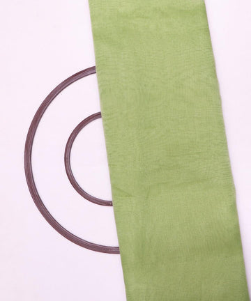 lime green plain tissue organza fabric